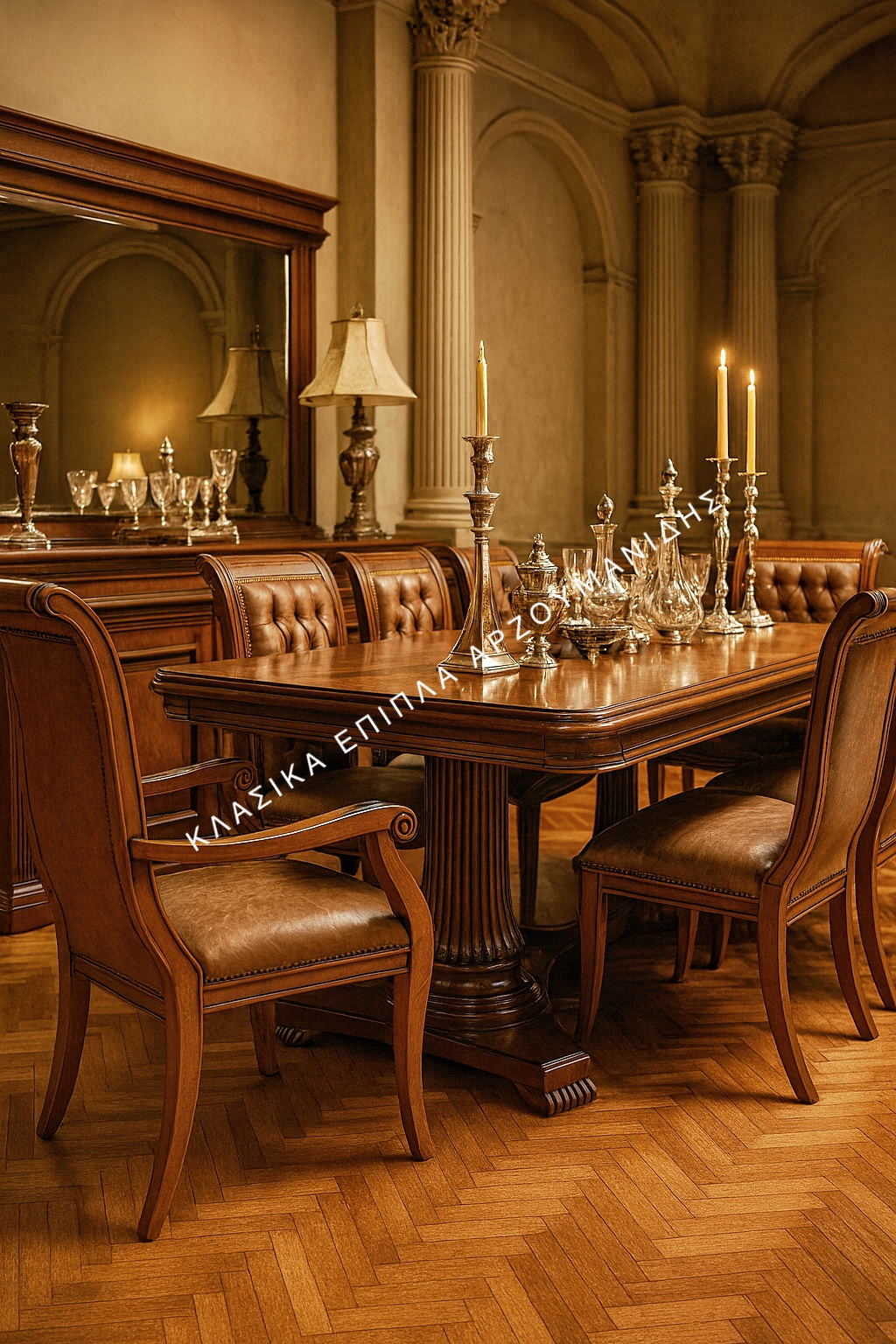 ΚΛΑΣΙΚΕΣ ΤΡΑΠΕΖΑΡΙΕΣ-ΚΛΑΣΙΚΑ ΕΠΙΠΛΑ ΑΡΖΟΥΜΑΝΙΔΗΣ Κλασικές τραπεζαρίες – Κλασικά έπιπλα Αρζουμανίδης