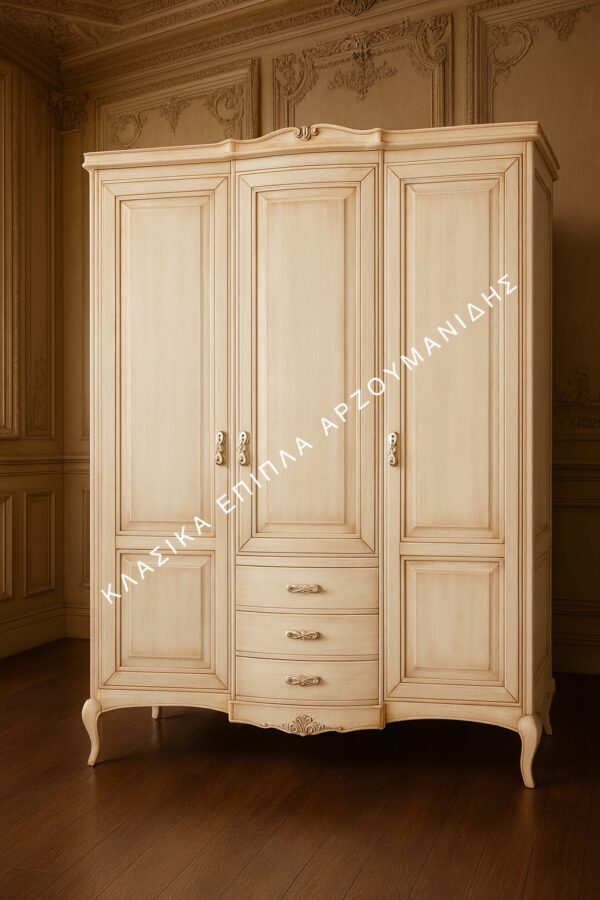 Κλασική Ντουλάπα Ν4-Κλασικά Επιπλα Αρζουμανίδης