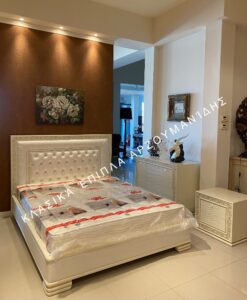 Κλασική κρεβατοκάμαρα μπεζ πατίνα – Κλασικά έπιπλα Arzoumanidis