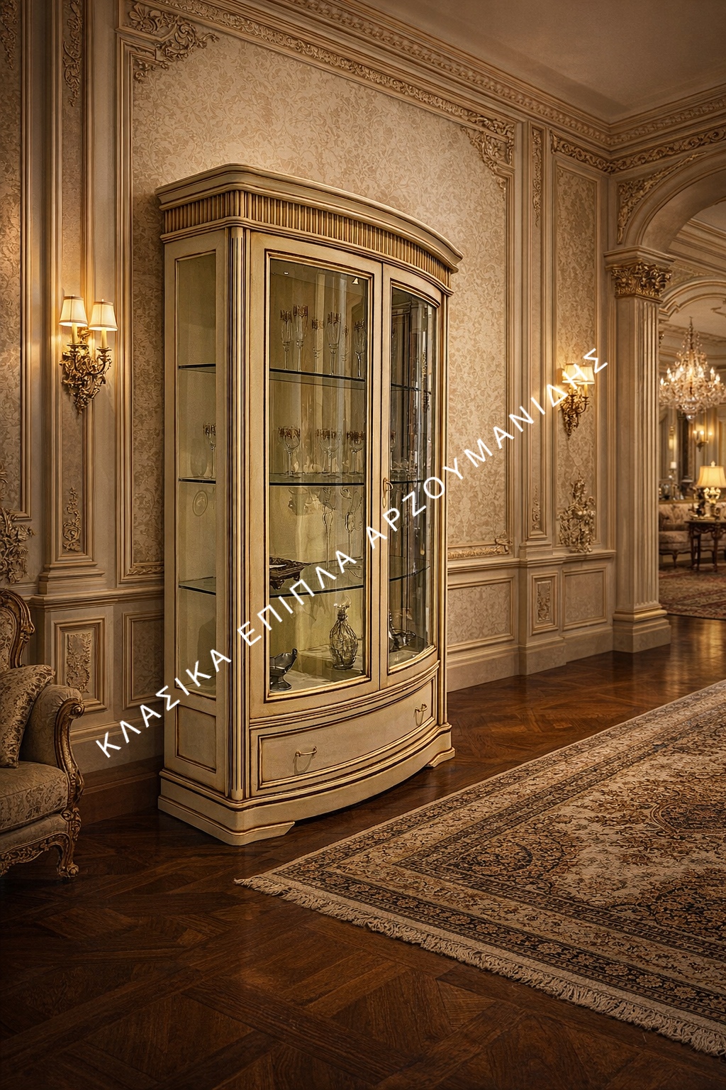 ΚΛΑΣΙΚΕΣ ΒΙΤΡΙΝΕΣ-ΚΛΑΣΙΚΑ ΕΠΙΠΛΑ ΑΡΖΟΥΜΑΝΙΔΗΣ IMG_6462 Κλασική βιτρίνα Evelyn - Image 1