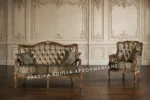 Κλασικό σαλόνι 319-d – τριθέσιο, διθέσιο και πολυθρόνα με επιλογές υφασμάτων